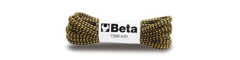 BETA - Set 10 paia stringhe arancio/nere cm.140.