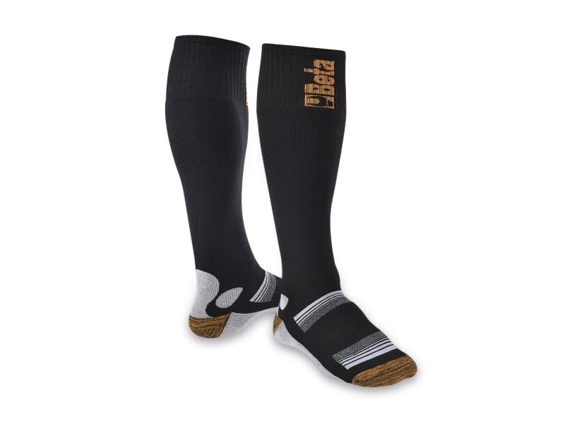 BETA - Calze lunghe nero in spugna elastocompressiva 43/46.