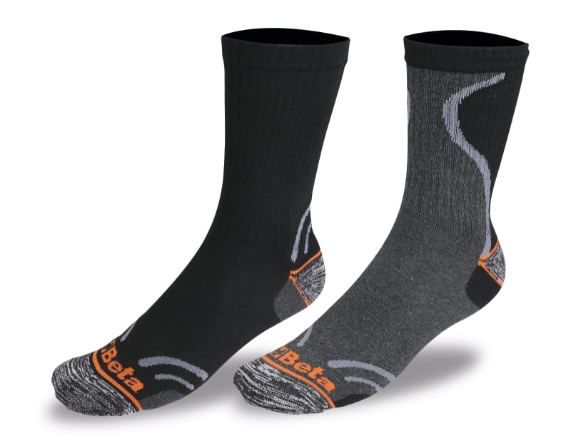 BETA - 2 paia calze corte in spugna di cotone riciclato 2 paia calze corte tennis cotone 43/46 074220104