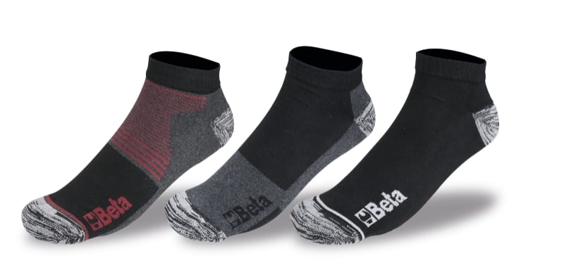 BETA - 3 paia calze sneakers in cotone riciclato 39/42.