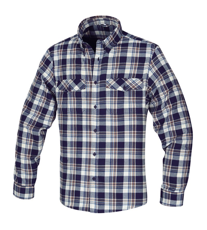 BETA - Camicia a quadri in flanella, morbida e calda, per garantire il massimo comfort durante il lavoro. Camicie flanella manica lunga tg. S.