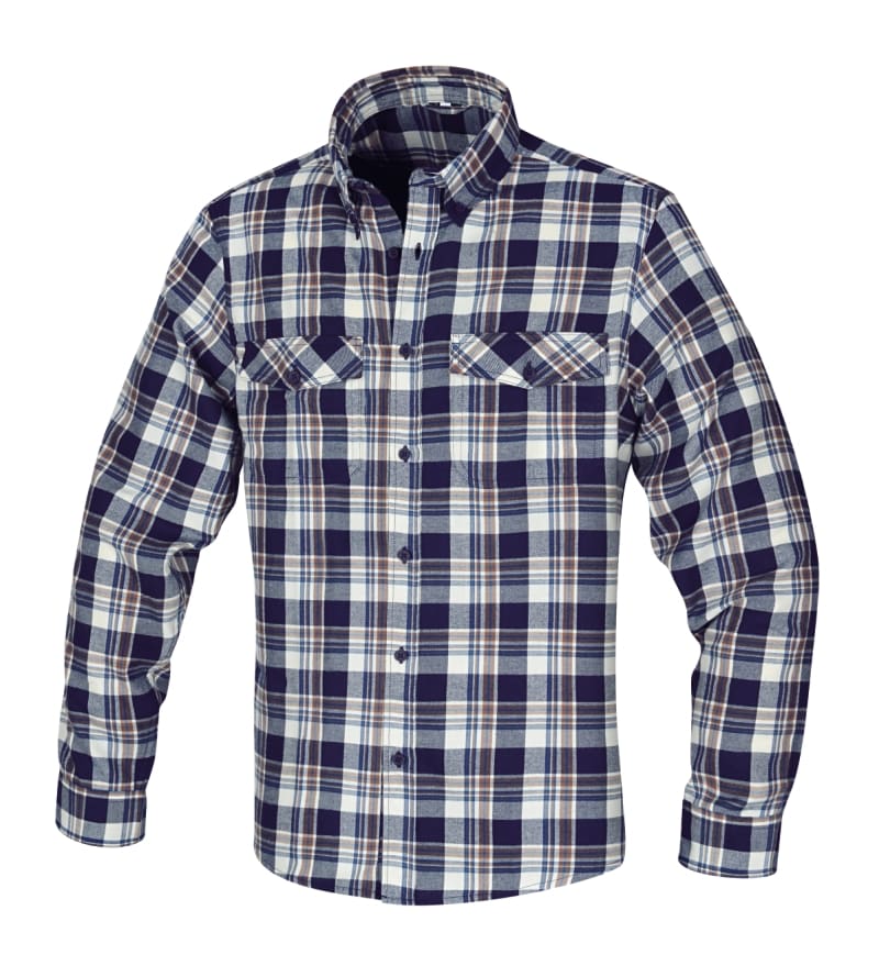 BETA - Camicia a quadri in flanella, morbida e calda, per garantire il massimo comfort durante il lavoro. Camicie flanella manica lunga tg. S.