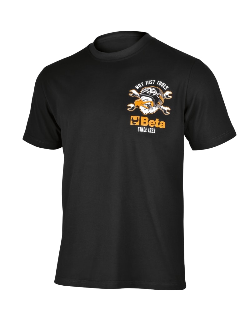 BETA - T-shirt Beta in cotone con stampa moderna taglia M.