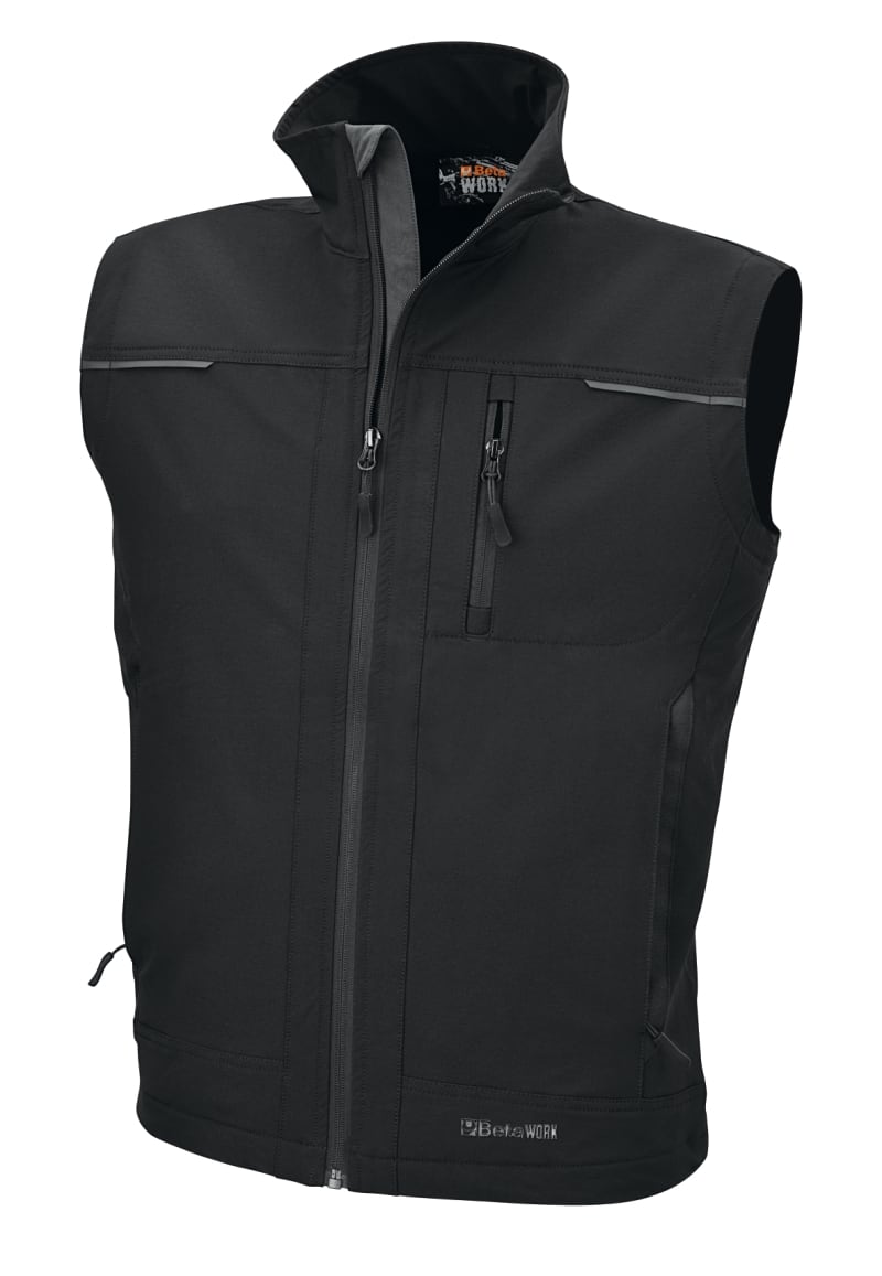 BETA - Gilet softshell nylon 250 gr black-grey taglia XXL. 075750305