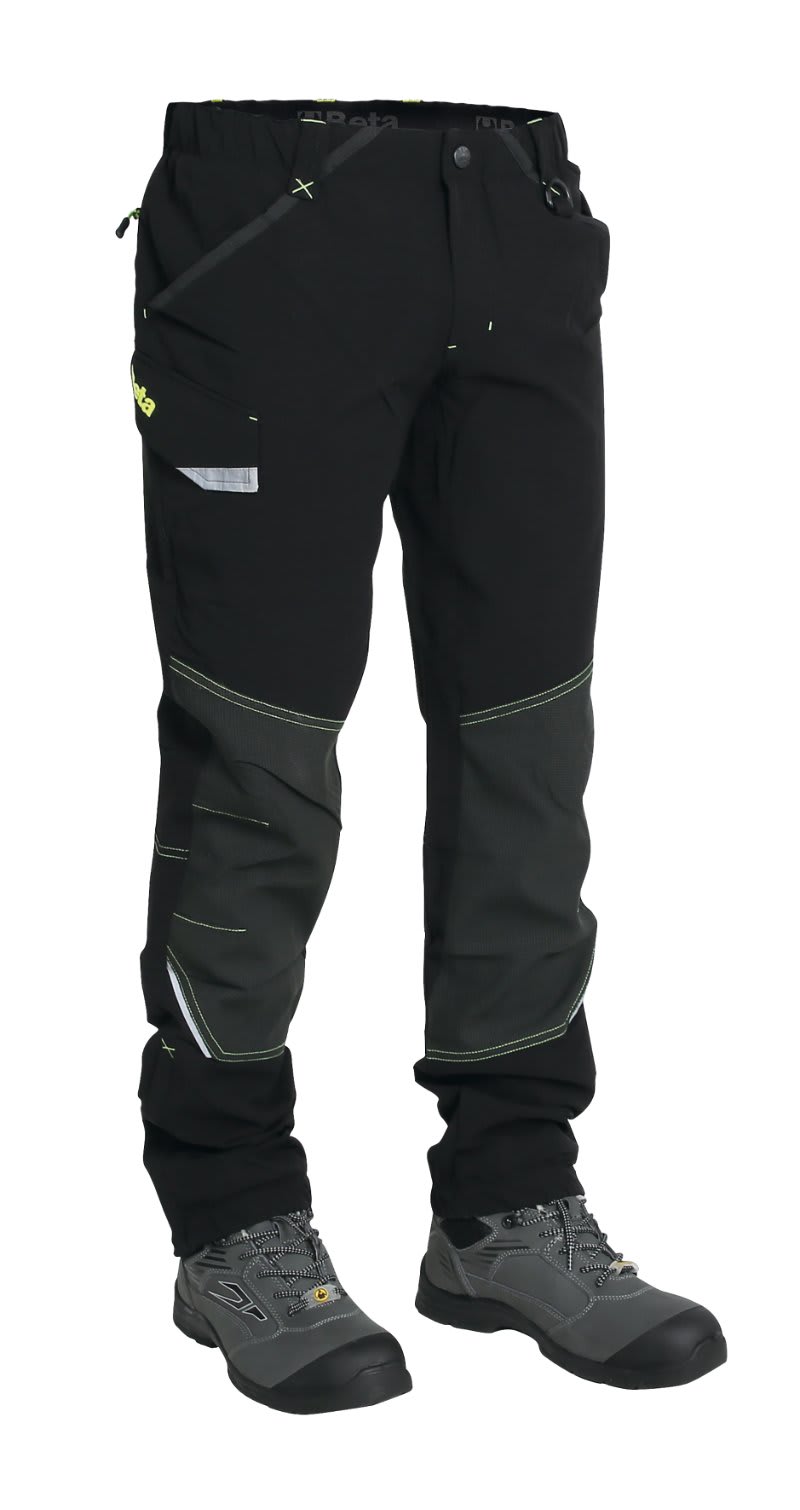 BETA - Pantaloni work trekking heavy in tessuto elasticizzato 265 gr stretch black tg.XL.