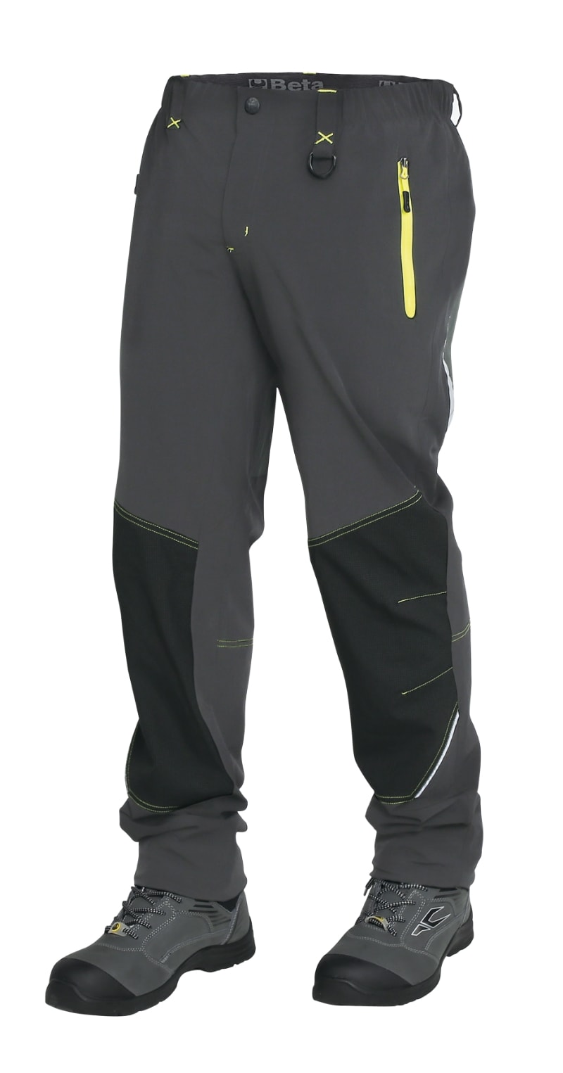 BETA - Pantaloni work trekking light in tessuto elasticizzato, pantaloni trek 140 gr stretch grey tg.XL.