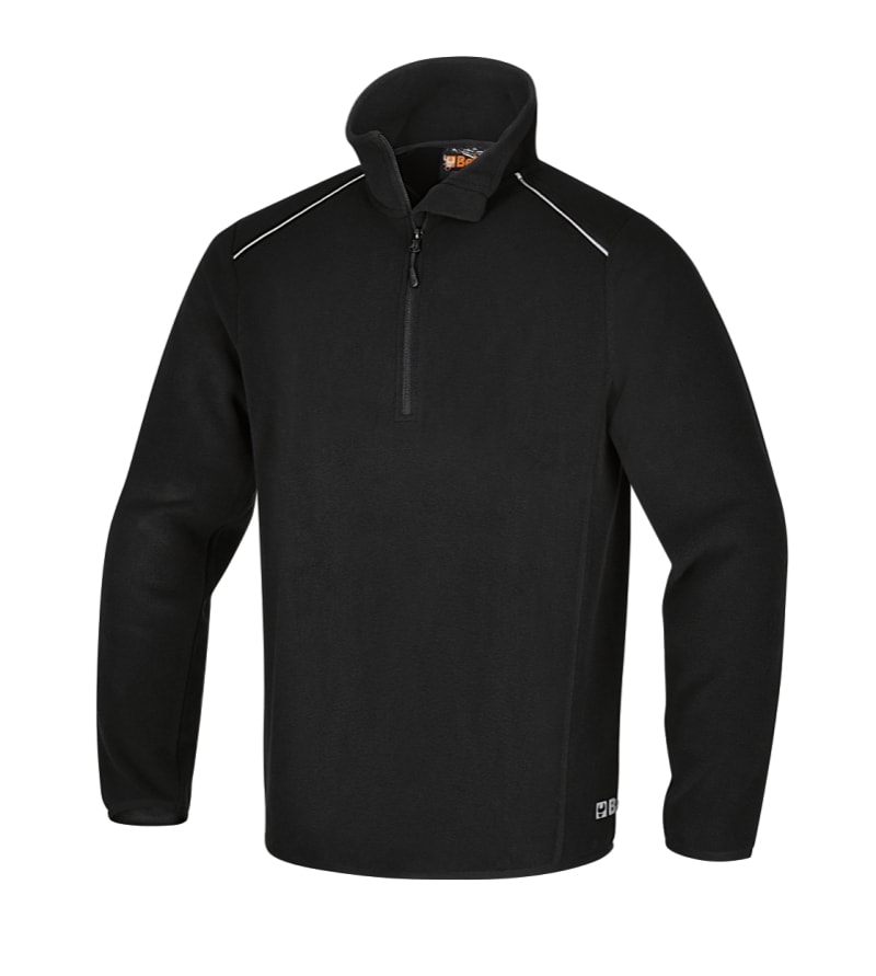 BETA - Micropile con zip corta 180gr. black tg. XL, ideale per comfort e stile in ogni occasione.
