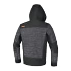 BETA - Felpa tecnica in pile con inserti in tessuto softshell c/cappuccio grey taglia M.