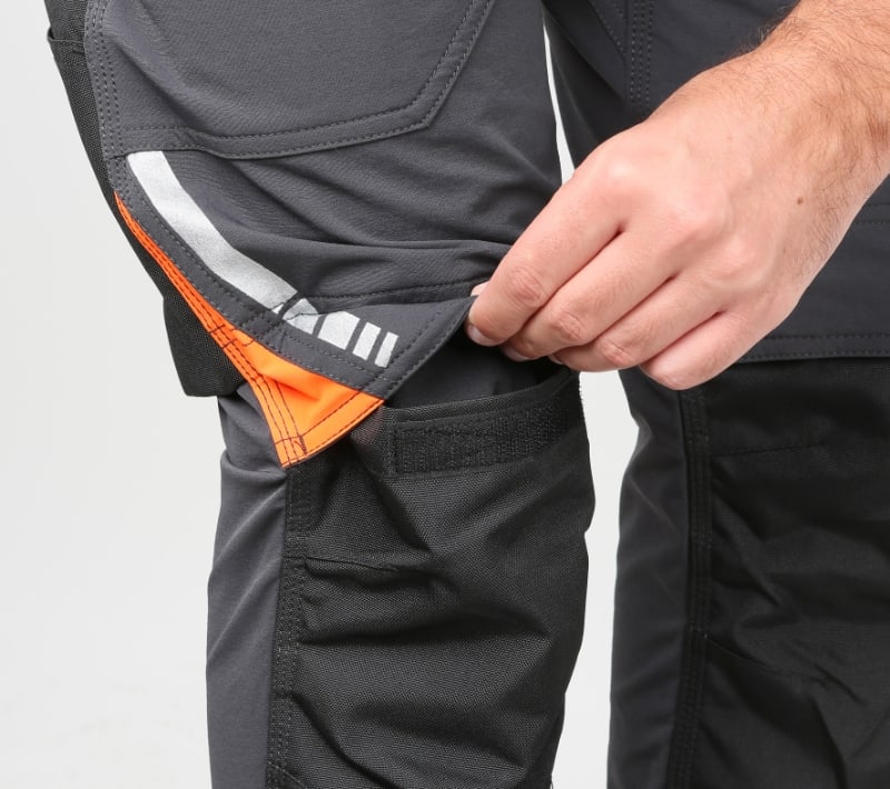 BETA - Pantaloni da lavoro multitasche elasticizzati 260gr nylon grey tg. S