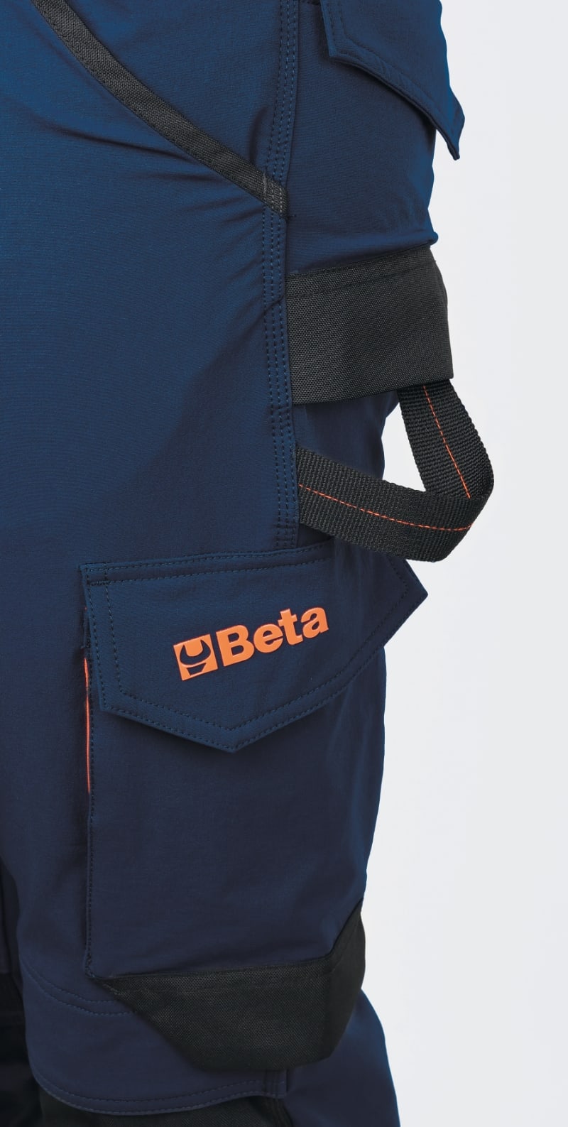 BETA - Pantaloni da lavoro multitasche elasticizzati 260gr nylon ocean-blue taglia M.