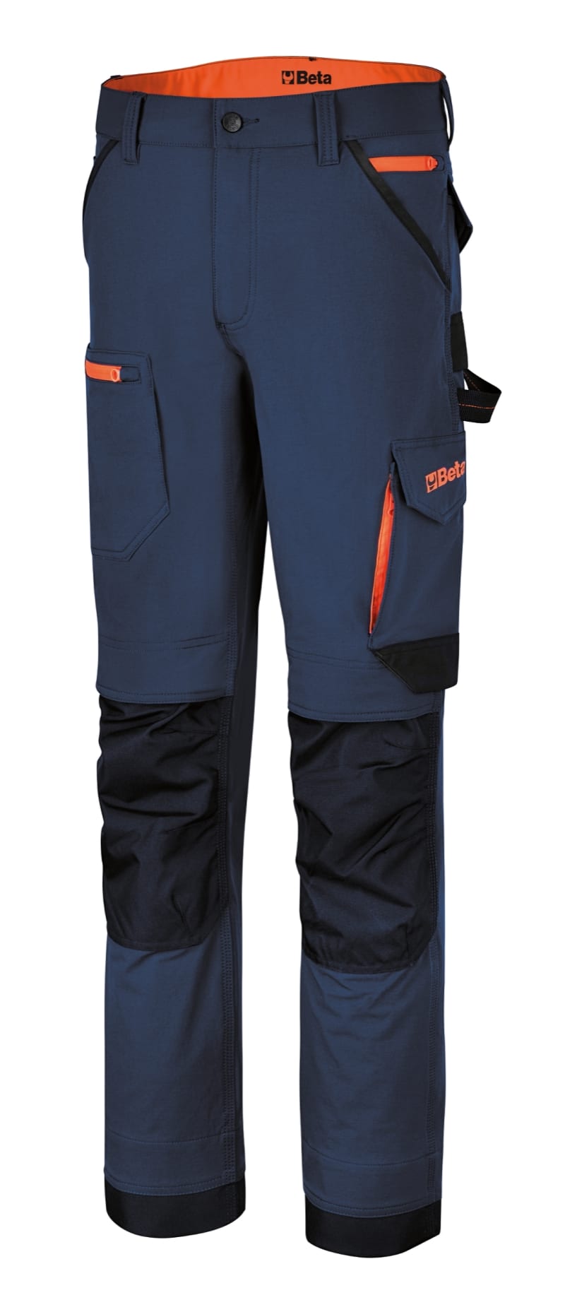 BETA - Pantaloni da lavoro multitasche elasticizzati 260gr nylon ocean-blue tg. XL, ideali per ogni esigenza lavorativa.
