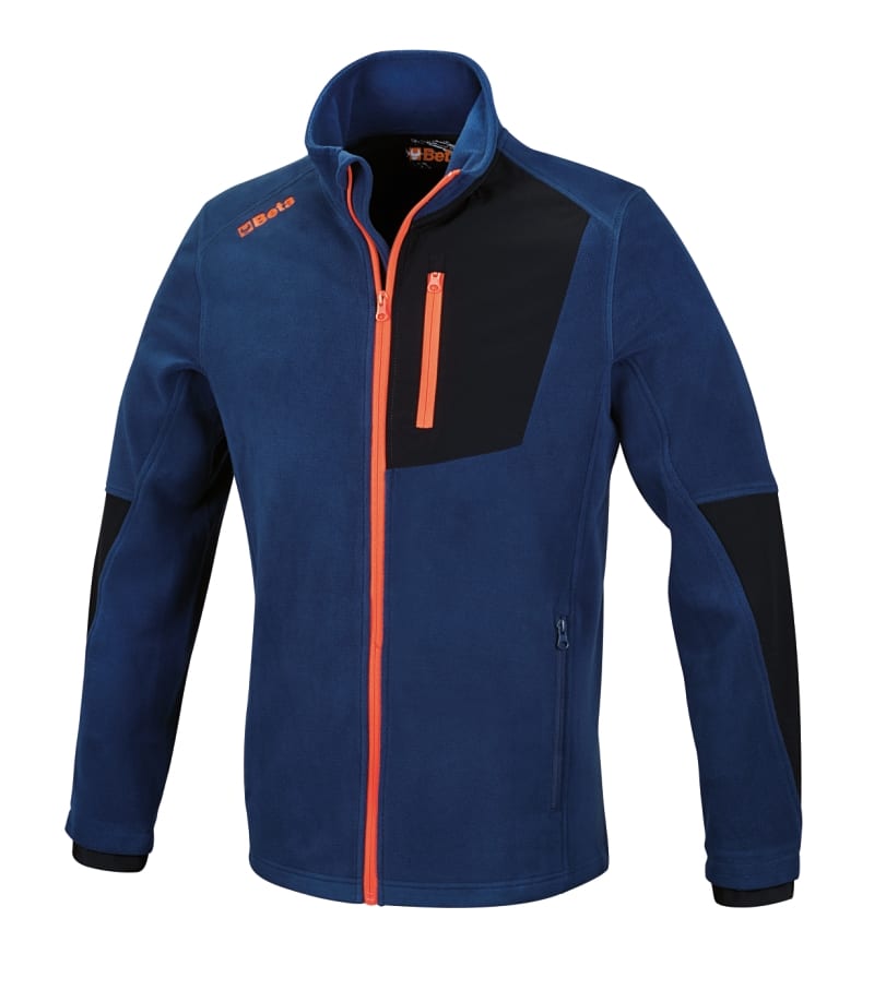 BETA - Pile zip lunga elasticizzato 280gr ocean blue taglia XL.