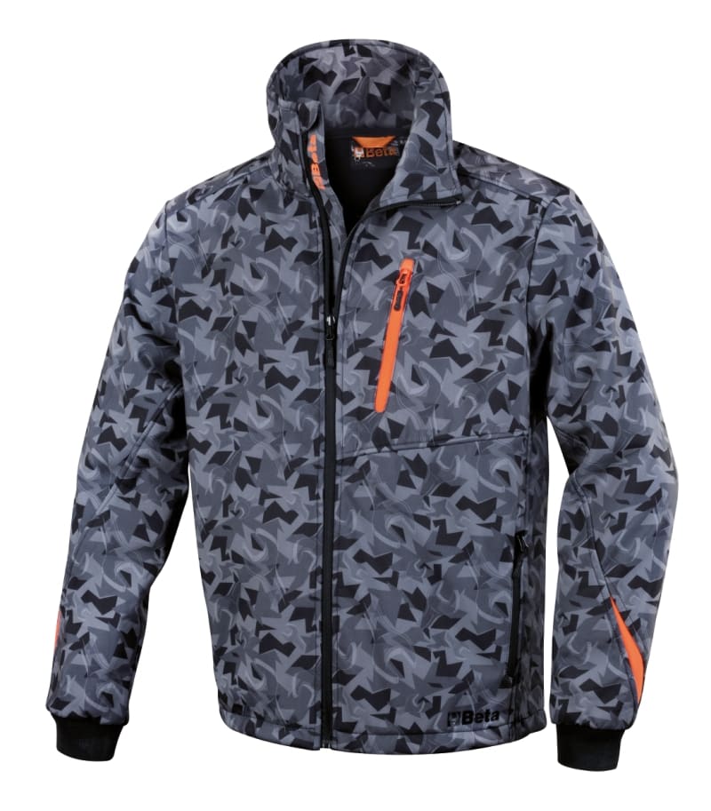 BETA - Giacca softshell camouflage grigio, giacche softshell camouflage tg.l, perfetta per ogni occasione.
