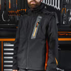 BETA - Giacca softshell con cappuccio e maniche staccabili, cap black, taglia L.