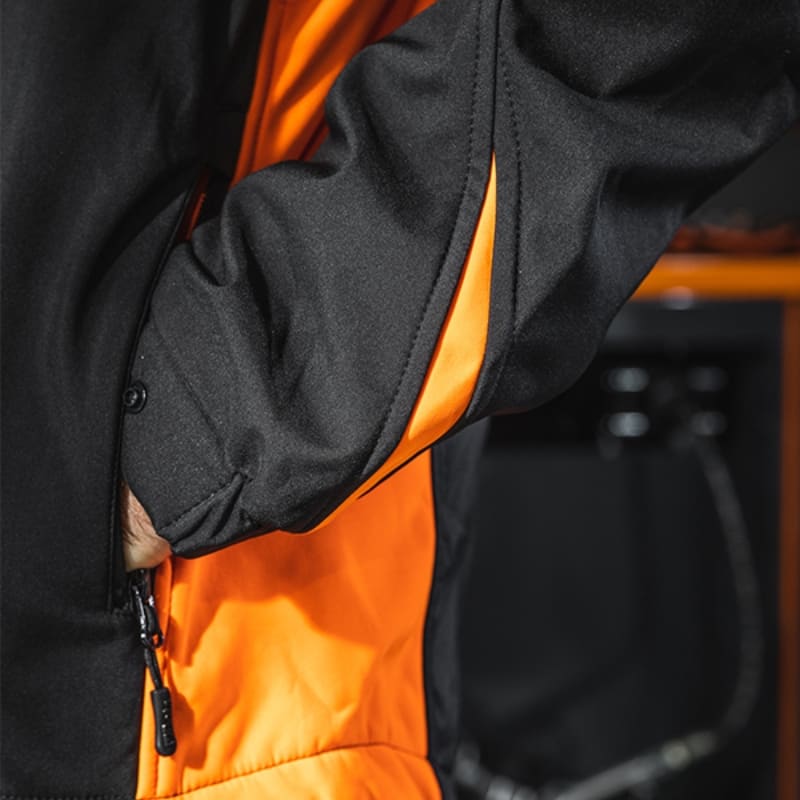 BETA - Giacca softshell con cappuccio e maniche staccabili, cap black TG.XL.