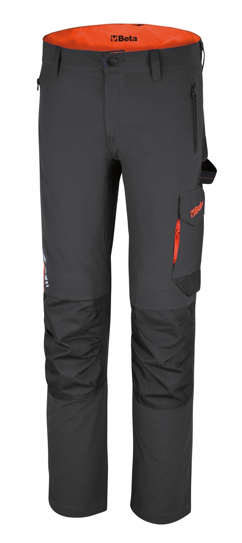 BETA - Pantaloni da lavoro leggeri multitasche elasticizzati slim fit 140gr nylon grey tg. M 076600002