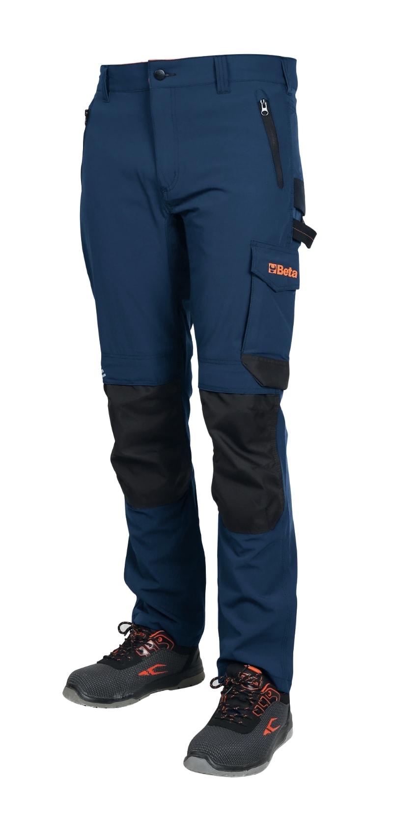 BETA - Pantaloni da lavoro leggeri multitasche elasticizzati slim fit 140gr nylon ocean-blue tg.XXXL