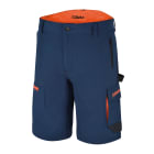 BETA - Bermuda leggeri da lavoro multitasche elasticizzati Slim fit 140gr nylon Ocean-Blue TG XL.