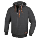 BETA - Felpa zip lunga con cappuccio, felpe zip lunga c/cappuccio grey tg. L.