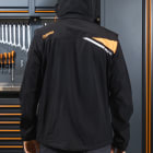 BETA - Giacca da lavoro leggera, multitasche, elasticizzata con cappuccio, 140 gr, nero, taglia XXL. 076690005