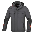 BETA - Giaccone in poliestere Oxford 300D impermeabilizzato con spalmatura in PU, grigio, multitasche, taglia XL.