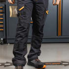 BETA - Pantaloni da lavoro multitasche con inserti in tessuto elasticizzato WORK CANVAS 260G GREY TG.XS.