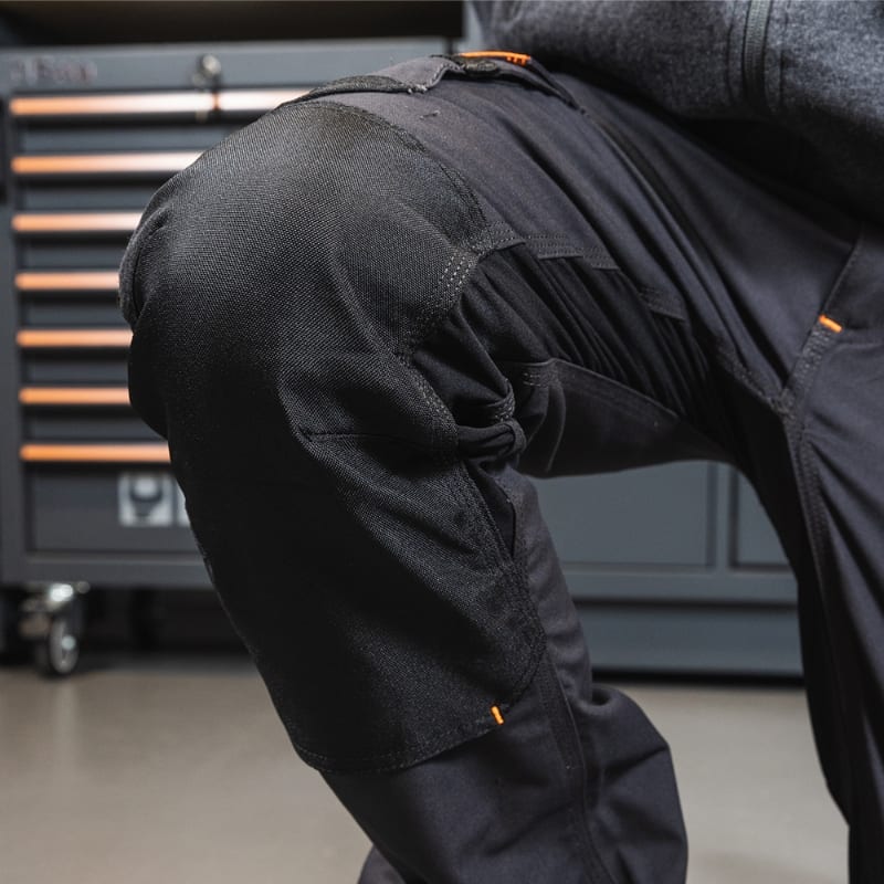BETA - Pantaloni da lavoro multitasche con inserti in tessuto elasticizzato WORK CANVAS 260G GREY TG.L.