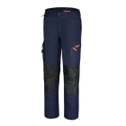 BETA - Pantaloni da lavoro multitasche con inserti in tessuto elasticizzato WORK CANVAS 260G BLUE TG.L.