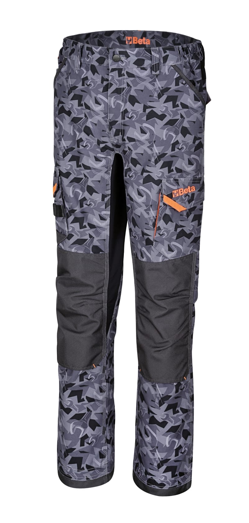 BETA - Pantaloni da lavoro multitasche in canvas 260g con esclusivo disegno camouflage, taglia S.