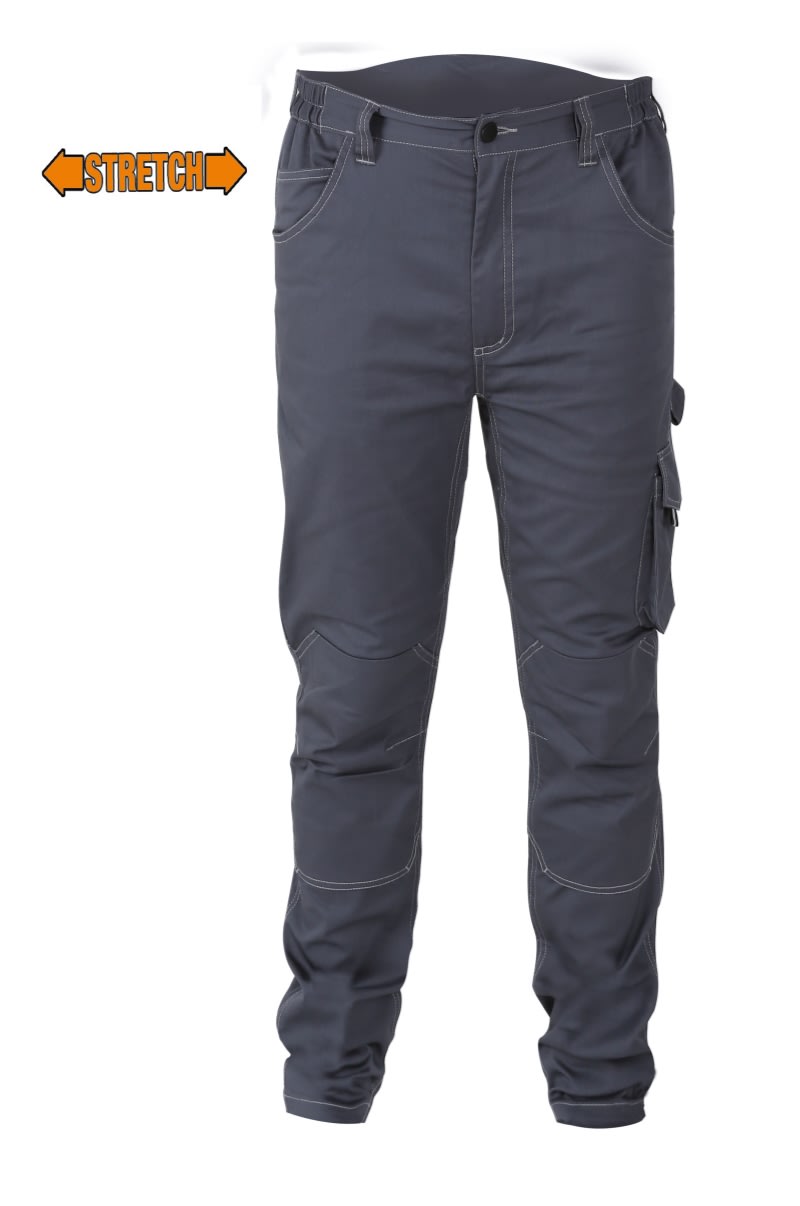 BETA - Pantaloni da lavoro elasticizzati Slim fit Twill 250G Stretch Grey TG.M.
