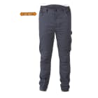 BETA - Pantaloni da lavoro elasticizzati Slim fit Twill 250G Stretch Grey Taglia XXXL.