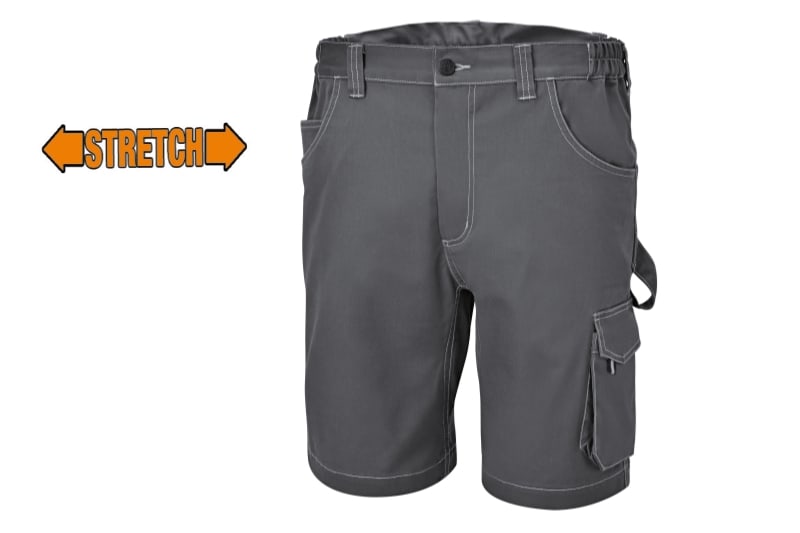 BETA - Bermuda da lavoro elasticizzati Slim fit Twill 250G Stretch Grey TG.S.