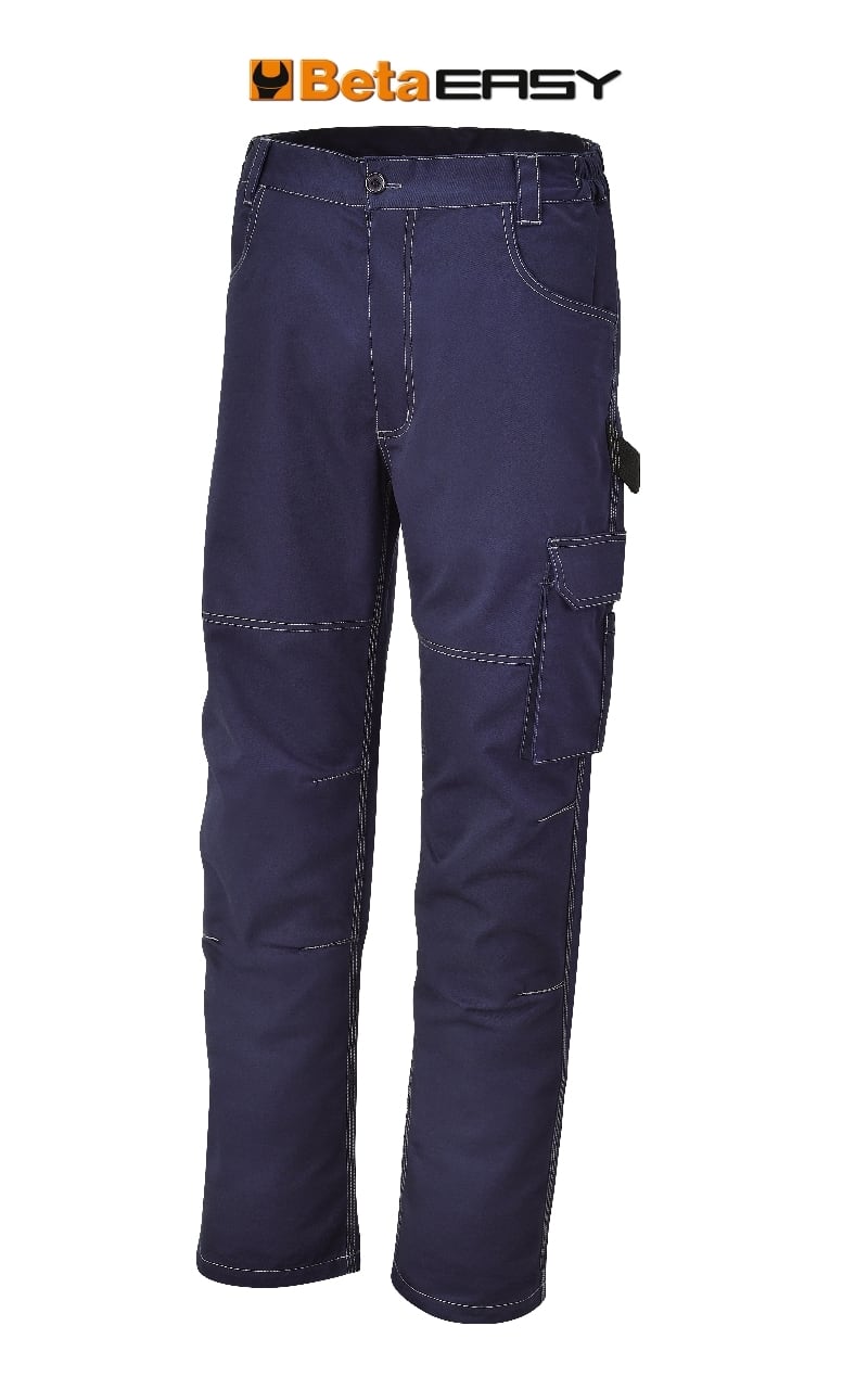 BETA - Pantaloni da lavoro in T/C twill 245 g, blu TG.XS.
