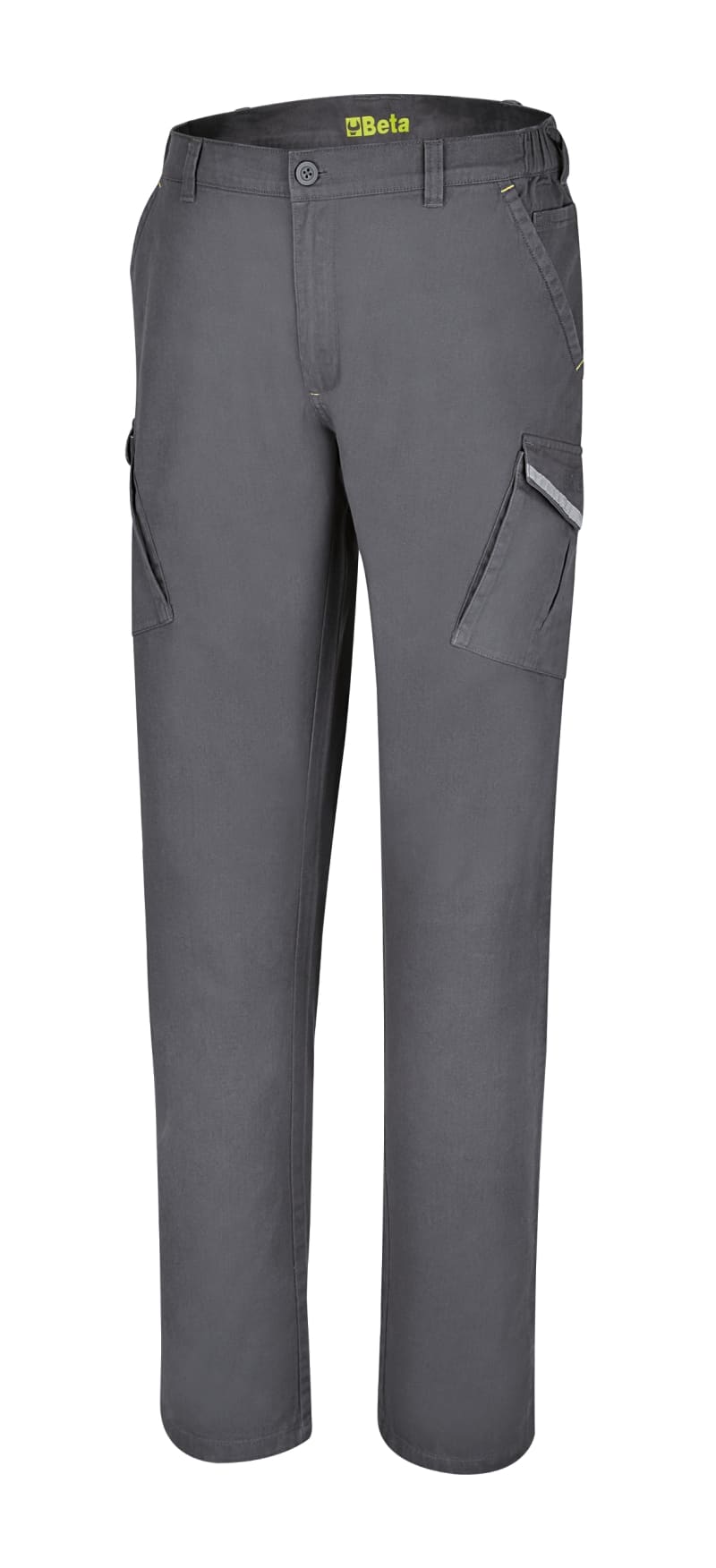 BETA - Pantaloni cargo in 100% cotone grigio taglia M.
