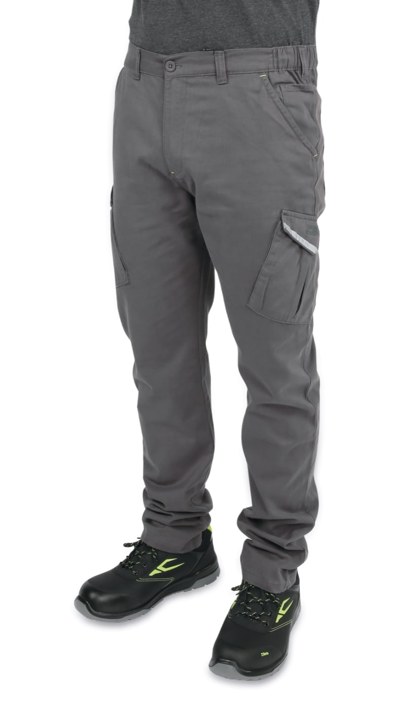 BETA - Pantaloni cargo in 100% cotone, colore grey, taglia XXXL.