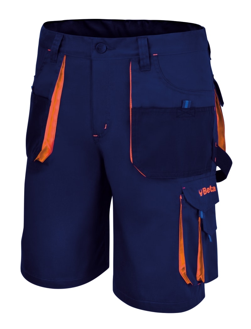 BETA - Bermuda Beta Easy da lavoro leggeri, colore blu Twill 180gr Easy Blue taglia XS.