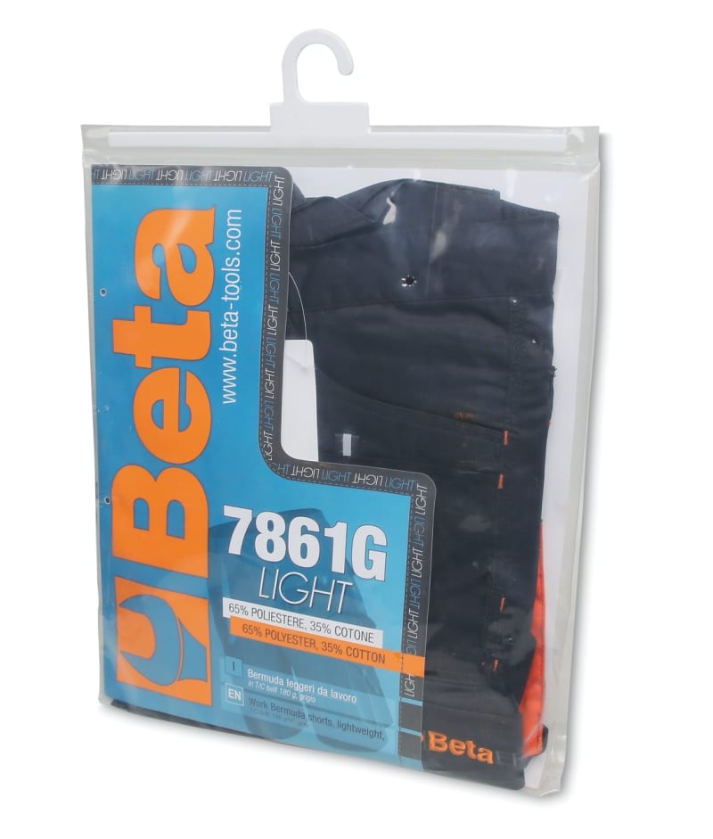 BETA - Bermuda leggeri da lavoro grigio, bermuda twill 180gr easy grey tg.XXXXL.