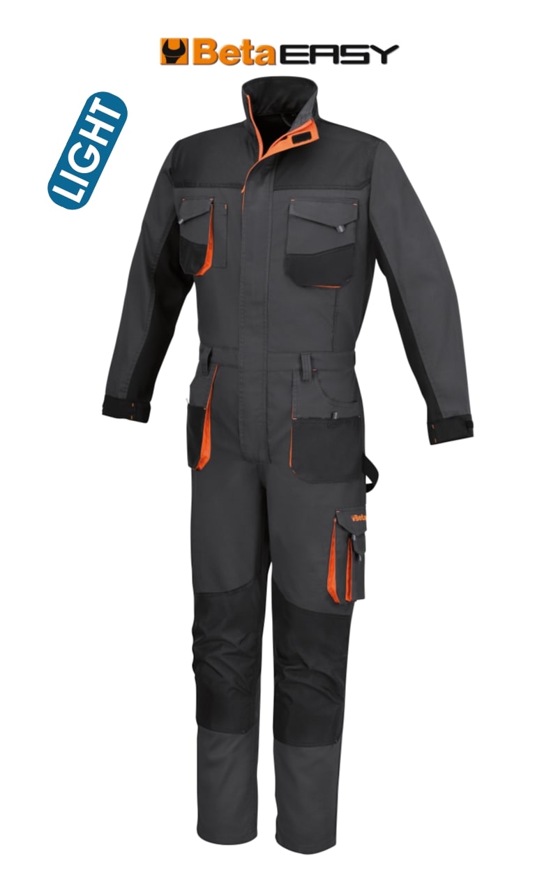 BETA - Tuta leggera da lavoro Twill 180gr Easy Grey Nuovo Design Migliore vestibilità TG.XXXL.
