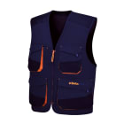 BETA - Gilet da lavoro Beta Easy leggero, blu, twill 180gr, taglia XL.