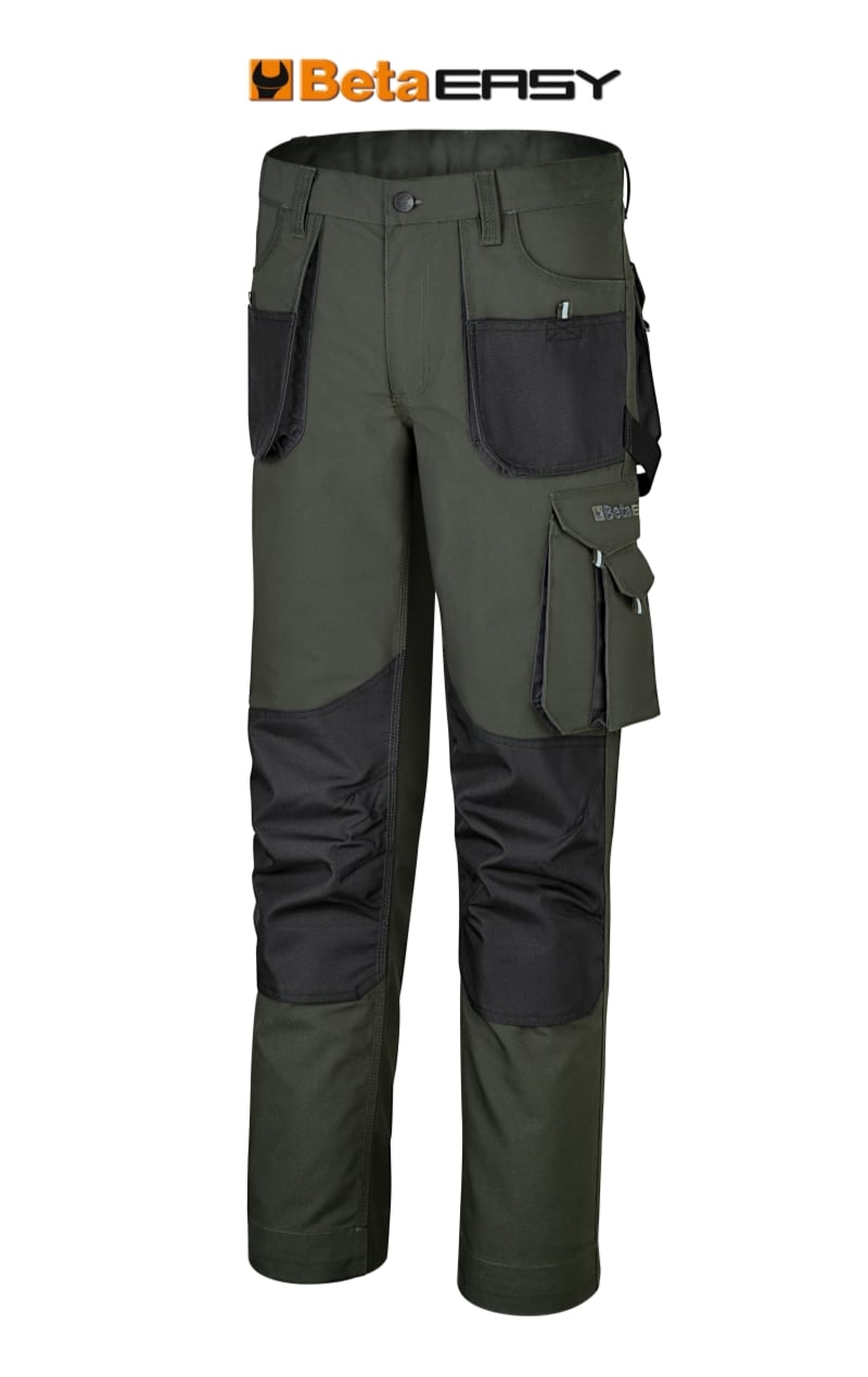 BETA - Pantaloni da lavoro in canvas verde taglia XXXL.