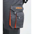 BETA - Pantaloni da lavoro in canvas easy grey, migliore vestibilità, taglia M.