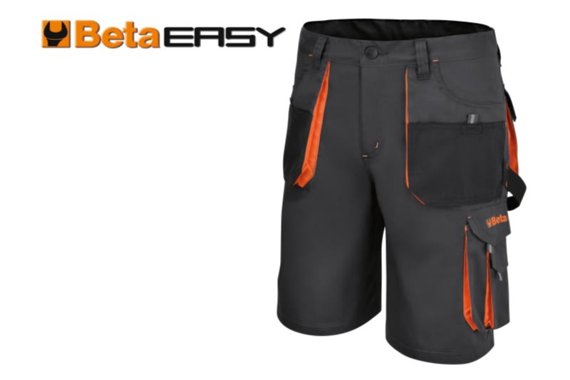 BETA - Bermuda da lavoro nuovo design - migliore vestibilità, bermuda canvas easy grey tg.L.
