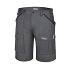 BETA - Bermuda da lavoro in cotone elasticizzato grigio, comodi e resistenti, taglia M.
