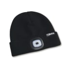 BETA - Berretto invernale con luce LED ricaricabile lana black taglia unica.