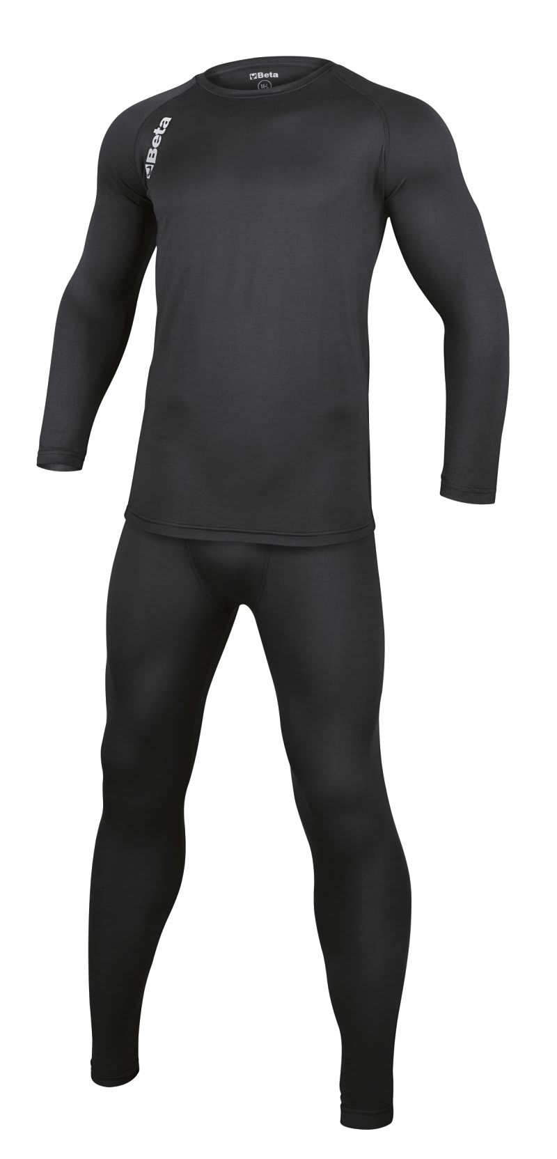 BETA - Set abbigliamento intimo tecnico maglia intima maniche lunghe + calzamaglia tg.m-l.