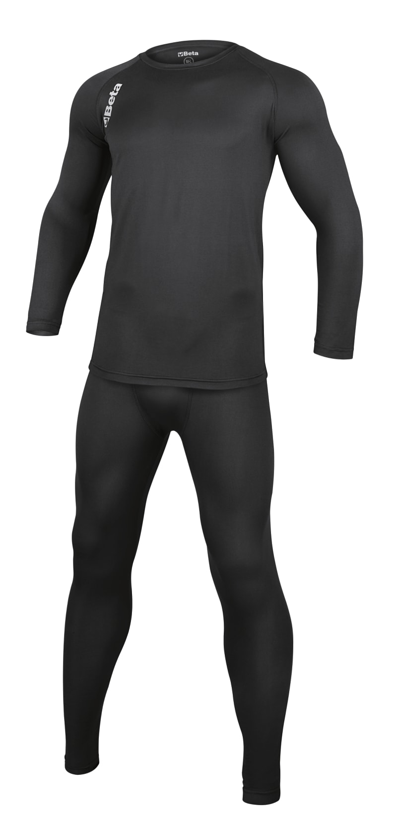 BETA - Set abbigliamento intimo tecnico maglia intima maniche lunghe + calzamaglia tg.m-l.