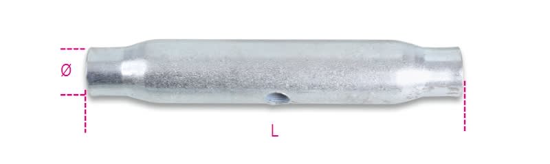BETA - Confezioni appendibili con canaule tubo zinc din1478 5/8 tz k-m16, ideali per organizzare e proteggere i tuoi strumenti.