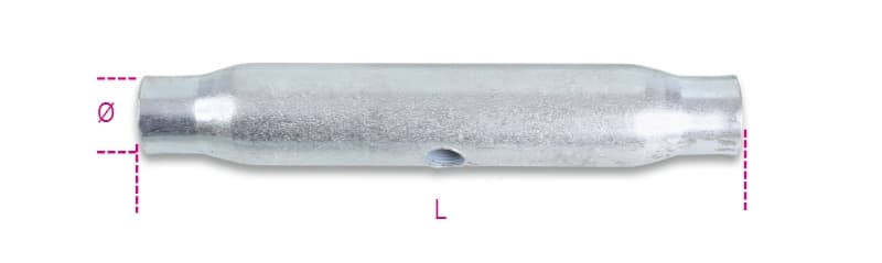 BETA - Confezioni appendibili con canaule tubo zinc din1478 5/8 tz k-m16, ideali per organizzare e proteggere i tuoi strumenti.