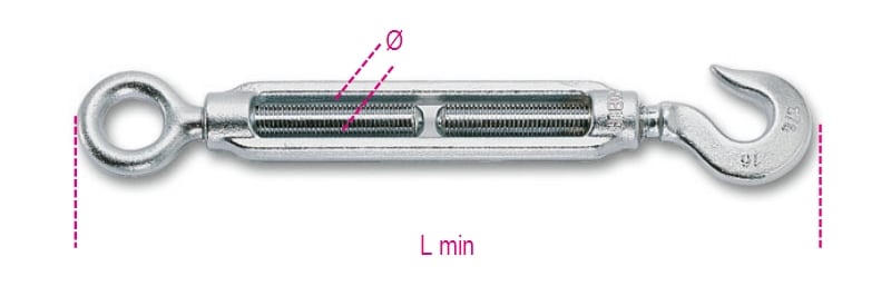 BETA - Confezioni appendibili Tenditori occhio gancio 1/2 Z K-M12.