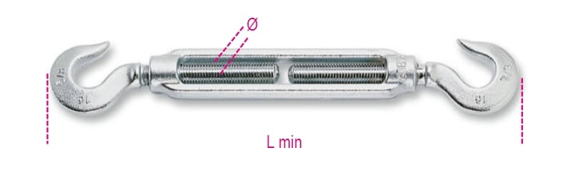 BETA - Confezioni appendibili Tenditori 2 Ganci Z K-M12.